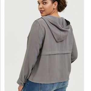 Torrid Jacket Hoodie Grey Plus Size 2